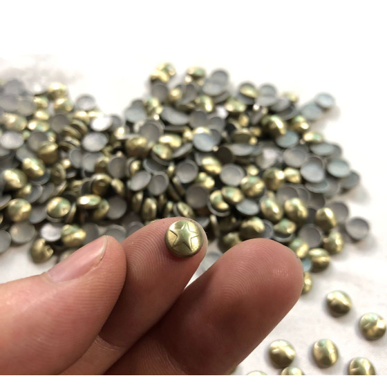 Hot Stamping Garment Accessories Loose Octagonal Pentagram Rhinestuds for Luggage Bulk Wholesale